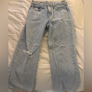 rag & bone Light Blue Distressed Boyfriend Jeans